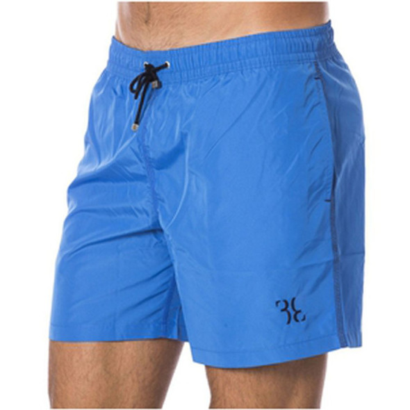 Blue Polyester Men's Swim Trunk BI-15510 Blue Polyester Men's Swim Trunk BI-15510