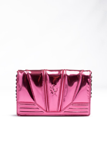 Metal Pink GT patent leather bag with chain Metal Pink GT patent leather bag with chain