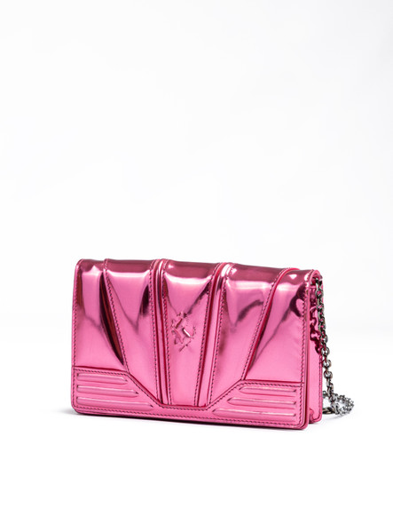 Metal Pink GT patent leather bag with chain Metal Pink GT patent leather bag with chain