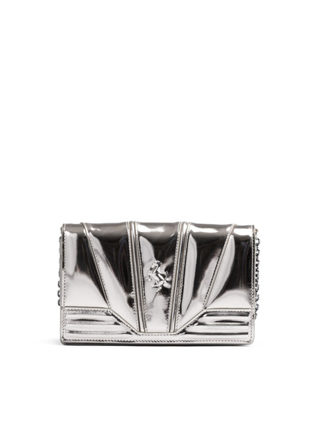 Metal Silver GT patent leather bag with chain Metal Silver GT patent leather bag with chain