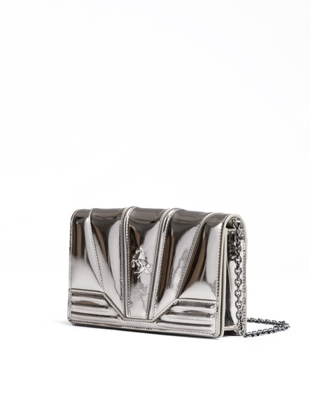 Metal Silver GT patent leather bag with chain Metal Silver GT patent leather bag with chain