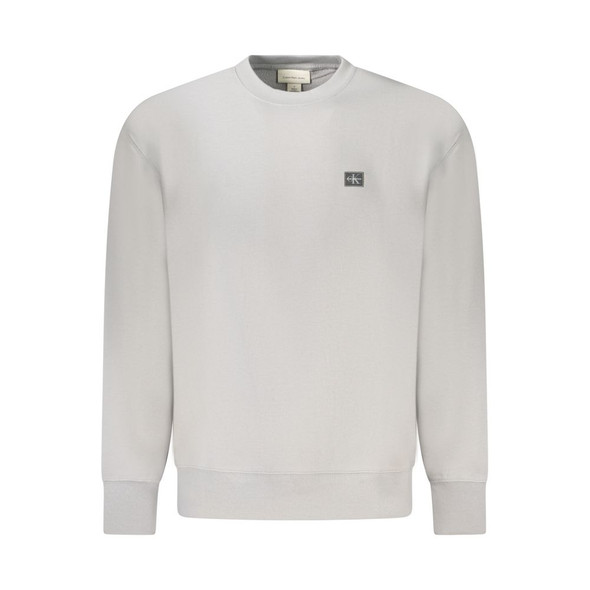 Calvin Klein Gray Cotton Men Sweater CA-39194 Calvin Klein Gray Cotton Men Sweater CA-39194