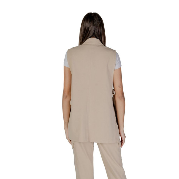 Beige Polyester Waistcoat Beige Polyester Waistcoat