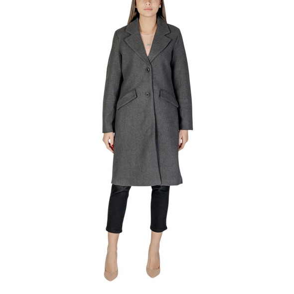 Gray Polyester Coat VE15966900136RO Gray Polyester Coat VE15966900136RO