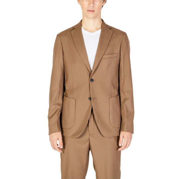 Beige Polyester Blazer HA15670200309RO Beige Polyester Blazer HA15670200309RO