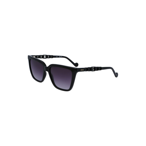 Liu Jo Black Bio Injected Women Sunglass LI-29666 Liu Jo Black Bio Injected Women Sunglass LI-29666