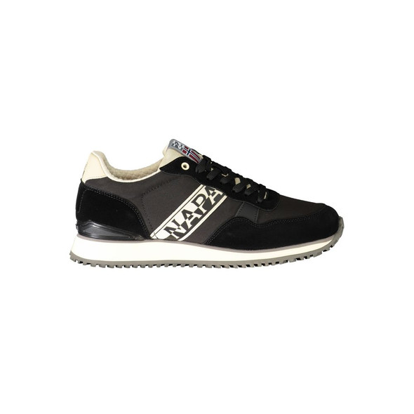 Black Polyester Sneaker NA-29858 Black Polyester Sneaker NA-29858