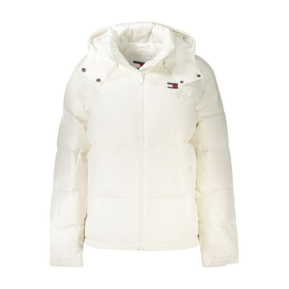White Polyester Women Jacket TO-33444 White Polyester Women Jacket TO-33444