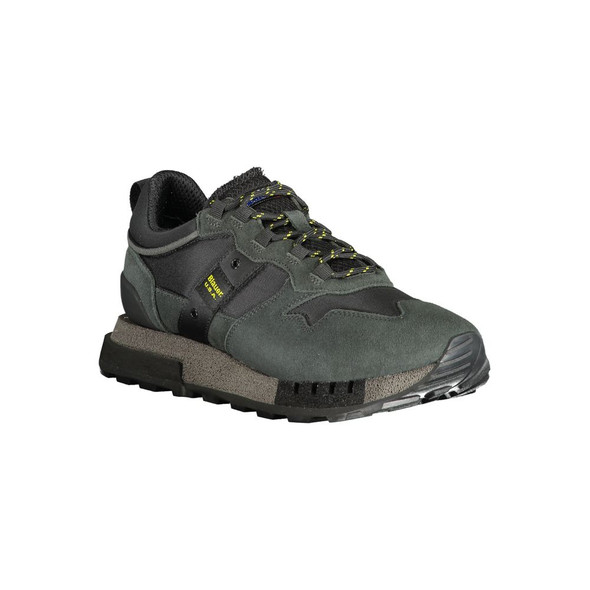 Black Polyethylene Men Sneaker BL-33851 Black Polyethylene Men Sneaker BL-33851