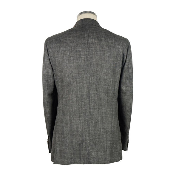 Emilio Romanelli Gray Wool Men Blazer Emilio Romanelli Gray Wool Men Blazer