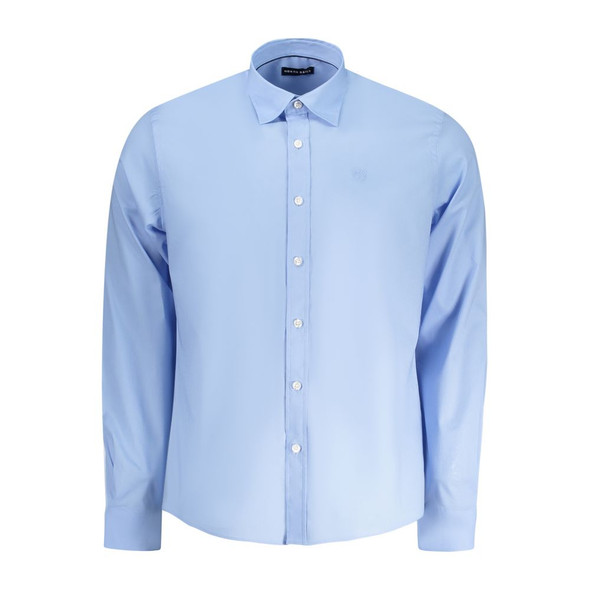 North Sails Light Blue Cotton Men Shirt NO-35795 North Sails Light Blue Cotton Men Shirt NO-35795