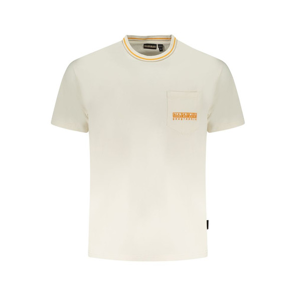 Napapijri White Cotton T-Shirt NA-35878 Napapijri White Cotton T-Shirt NA-35878