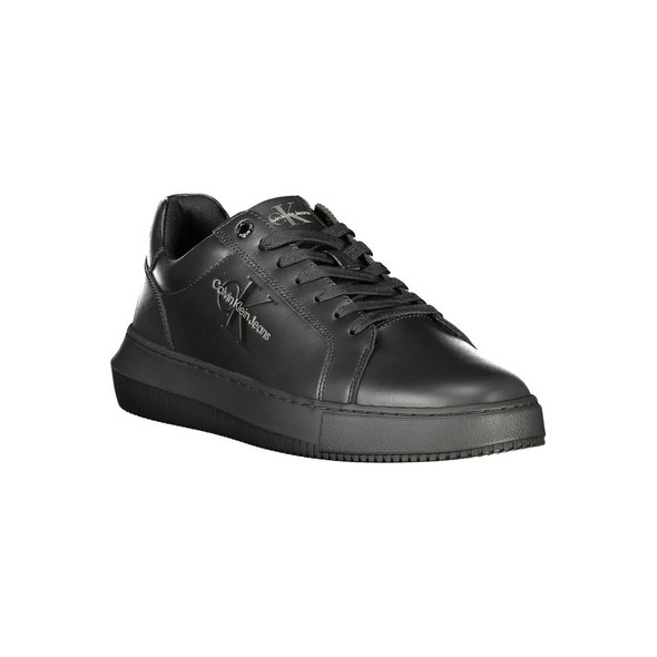 Black Polyester Sneaker CA-36041 Black Polyester Sneaker CA-36041