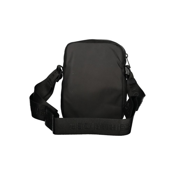 Tommy Hilfiger Black Recycled Polyester Men Shoulder Bag Tommy Hilfiger Black Recycled Polyester Men Shoulder Bag