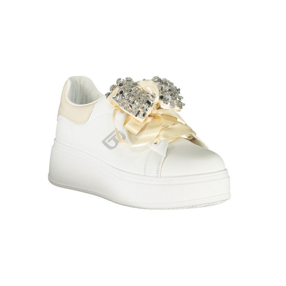 Laura Biagiotti White Polyester Women Sneaker LA-36499 Laura Biagiotti White Polyester Women Sneaker LA-36499