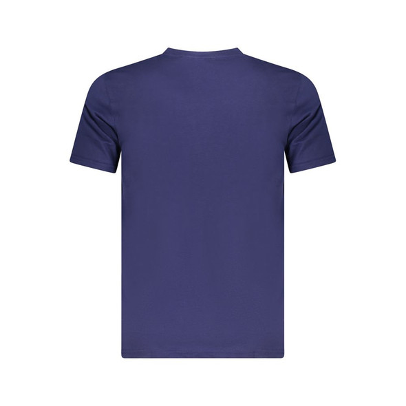 Cavalli Class Blue Cotton Men T-Shirt CA-36685 Cavalli Class Blue Cotton Men T-Shirt CA-36685