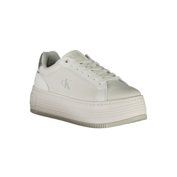 White Leather Women Sneaker CA-36777 White Leather Women Sneaker CA-36777