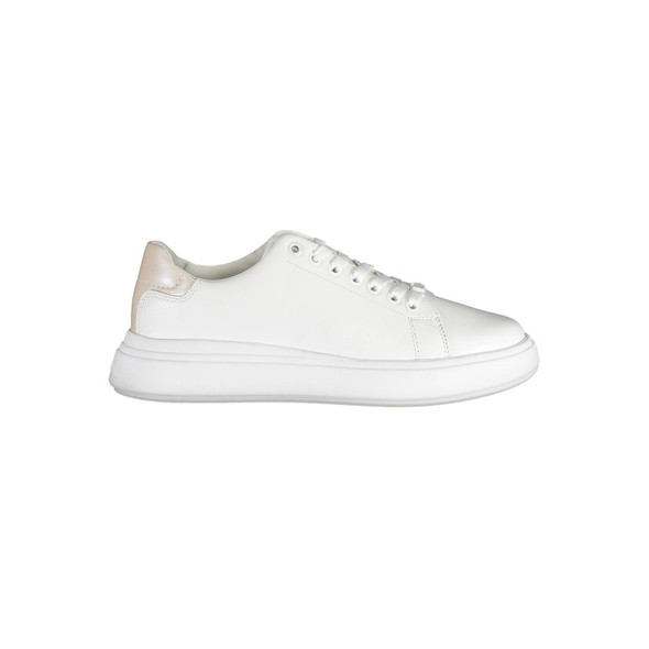 White Leather Women Sneaker CA-37315 White Leather Women Sneaker CA-37315