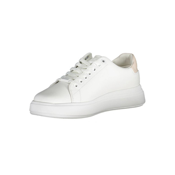 White Leather Women Sneaker CA-37315 White Leather Women Sneaker CA-37315