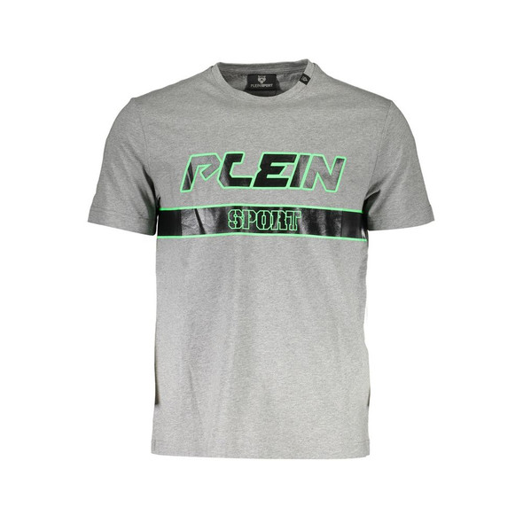Plein Sport Brown Cotton Men T-Shirt PL-37385 Plein Sport Brown Cotton Men T-Shirt PL-37385