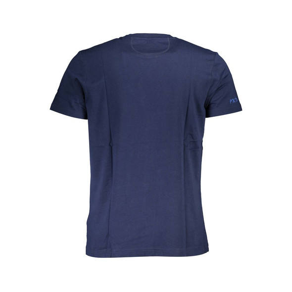 La Martina Blue Cotton Men TShirt La Martina Blue Cotton Men TShirt