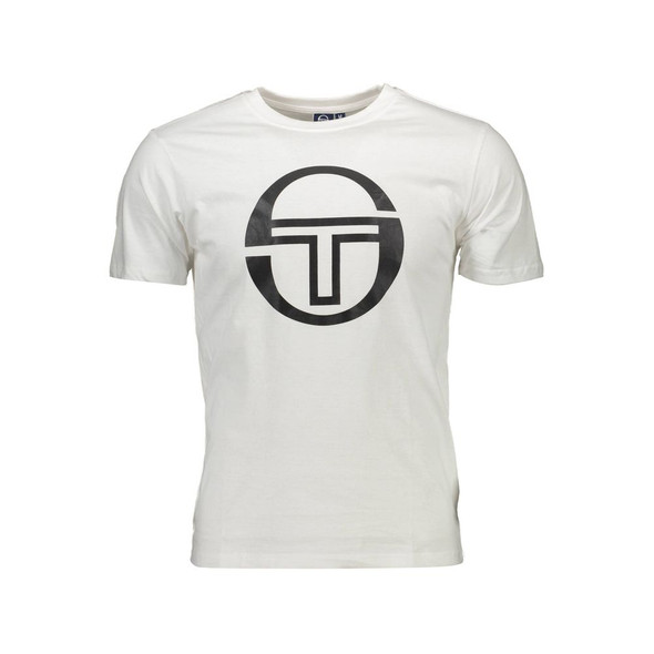 Sergio Tacchini White Cotton Men T-Shirt SE-38023 Sergio Tacchini White Cotton Men T-Shirt SE-38023