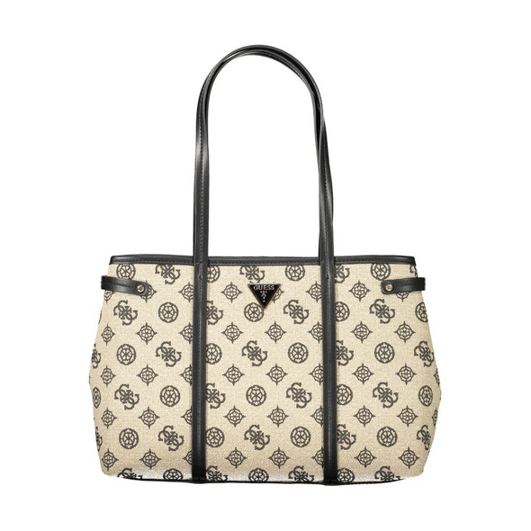 Guess Jeans Beige Cotton Women Handbag Guess Jeans Beige Cotton Women Handbag