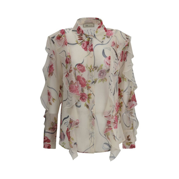 Floral silk chiffon Shirt Floral silk chiffon Shirt