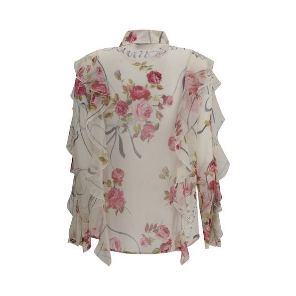 Floral silk chiffon Shirt Floral silk chiffon Shirt
