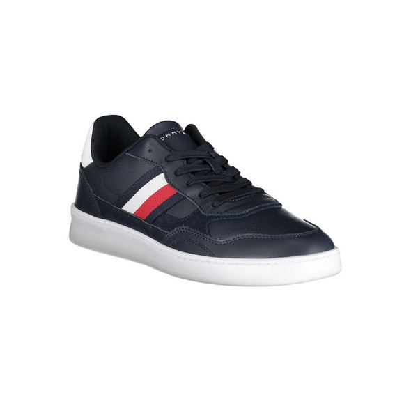 Tommy Hilfiger Blue Polyester Sneaker TO-25034 Tommy Hilfiger Blue Polyester Sneaker TO-25034