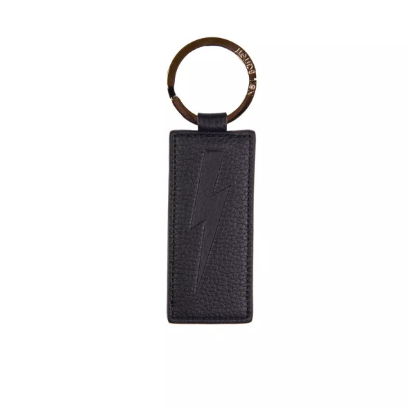 Blue Leather Men Keychain Blue Leather Men Keychain