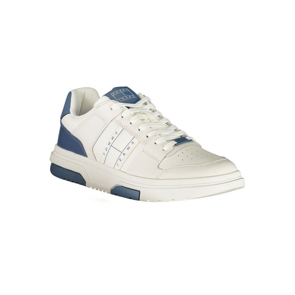 Tommy Hilfiger White Leather Men Sneaker TO-36723 Tommy Hilfiger White Leather Men Sneaker TO-36723