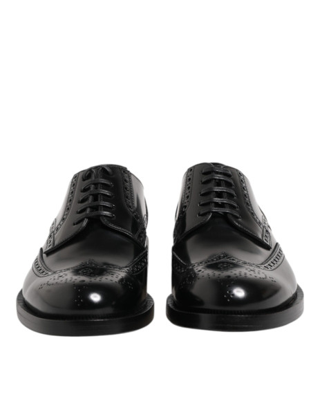 Black Leather Derby Wingtip Formal Shoes MV7371 Black Leather Derby Wingtip Formal Shoes MV7371