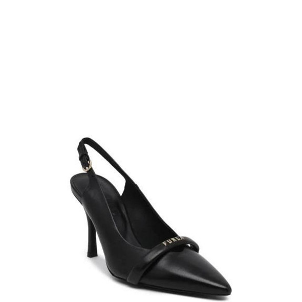 Furla Black Leather High Heel Furla Black Leather High Heel