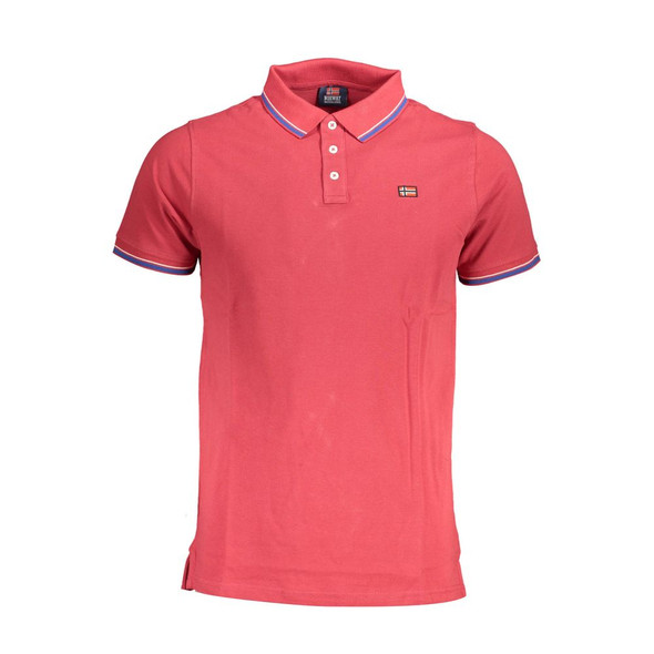 Red Cotton Men Polo Shirt NO-37613 Red Cotton Men Polo Shirt NO-37613