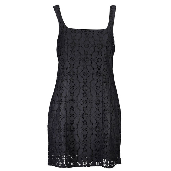 Black Polyester Women Dress DE-37639 Black Polyester Women Dress DE-37639