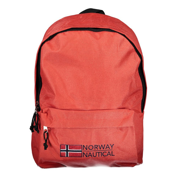 Red Polyester Men Backpack Red Polyester Men Backpack