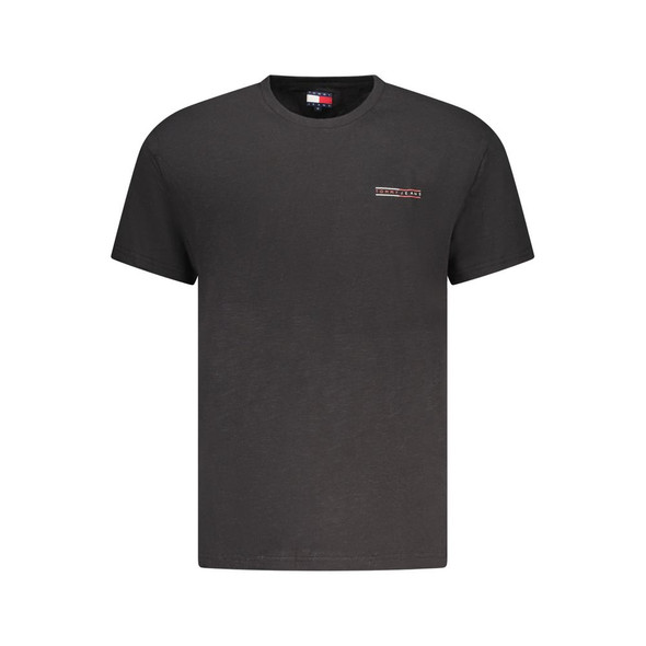 Tommy Hilfiger Black Cotton Men T-Shirt TO-38483 Tommy Hilfiger Black Cotton Men T-Shirt TO-38483