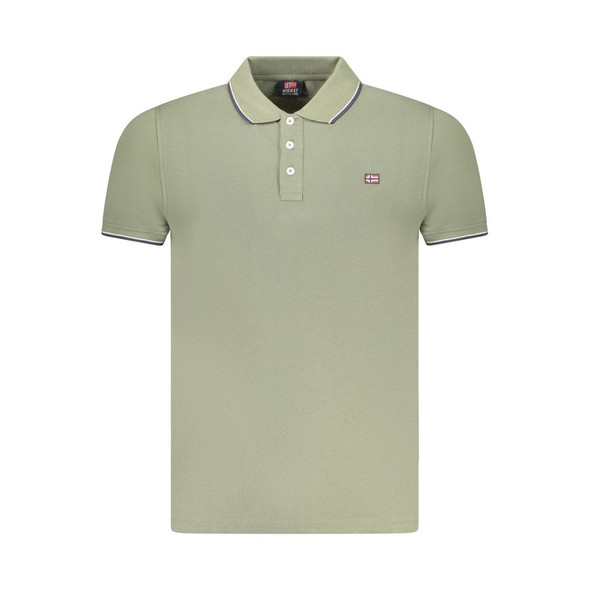 Norway 1963 Green Cotton Men Polo Shirt NO-38516 Norway 1963 Green Cotton Men Polo Shirt NO-38516
