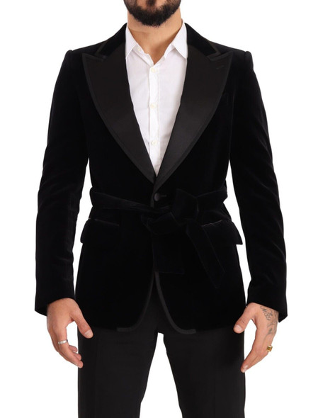 Black Velvet Single Breasted One Button Blazer Black Velvet Single Breasted One Button Blazer