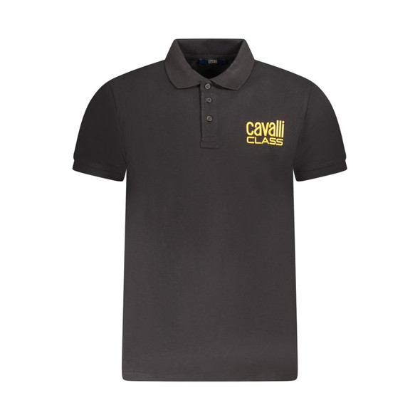 Black Cotton Men Polo Shirt CA-38621 Black Cotton Men Polo Shirt CA-38621