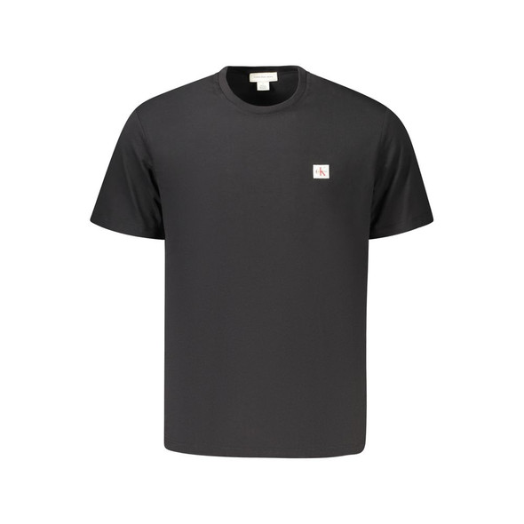 Calvin Klein Black Cotton T-Shirt CA-39012 Calvin Klein Black Cotton T-Shirt CA-39012