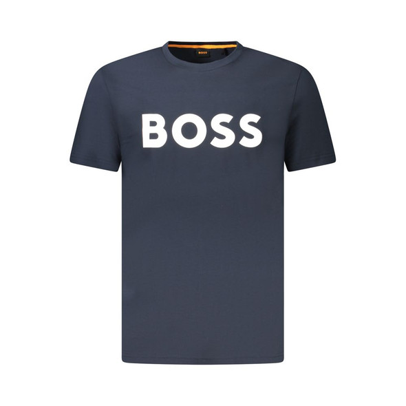 Hugo Boss Blue Cotton Men T-Shirt BO-39203 Hugo Boss Blue Cotton Men T-Shirt BO-39203