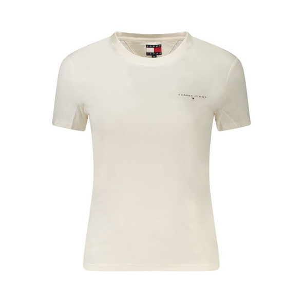 White Cotton Women T-Shirt TO-39320 White Cotton Women T-Shirt TO-39320