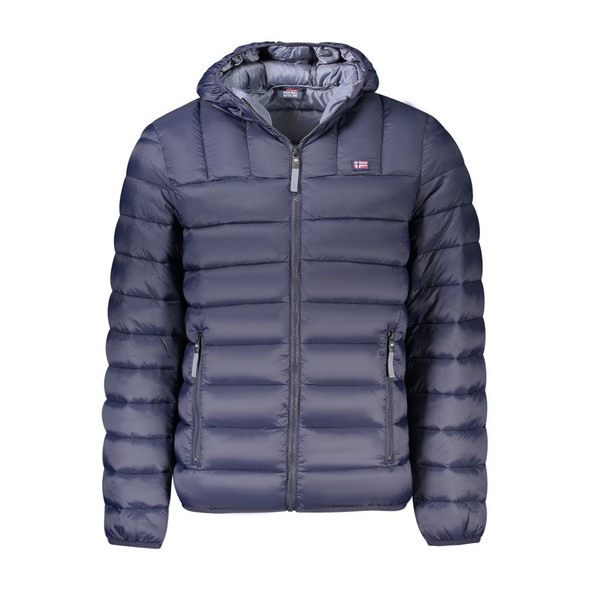 Norway 1963 Blue Polyamide Men Jacket NO-39336 Norway 1963 Blue Polyamide Men Jacket NO-39336