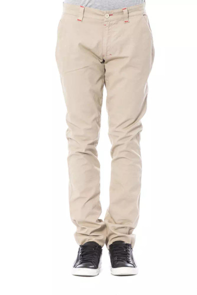 Verri Beige Cotton Men Chino Pant Verri Beige Cotton Men Chino Pant