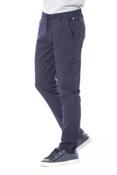 Verri Blue Polyester Men Pant Verri Blue Polyester Men Pant