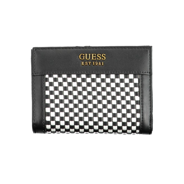 Guess Jeans Black Polyethylene Wallet GU-14429 Guess Jeans Black Polyethylene Wallet GU-14429