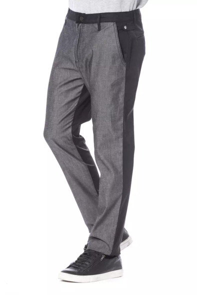 Black Cotton Men Pants Black Cotton Men Pants