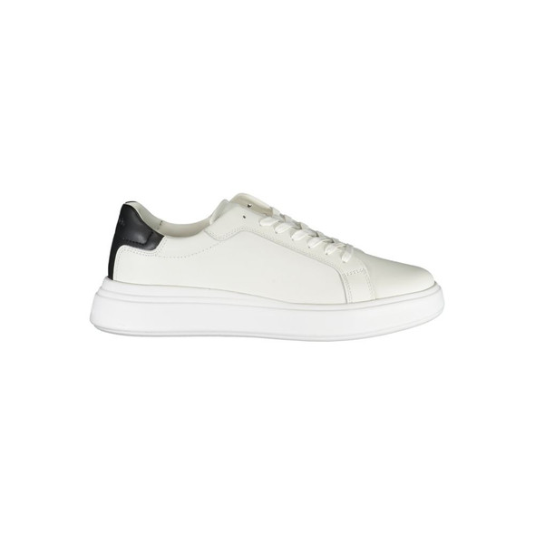 Calvin Klein Sleek White Sneakers with Contrast Accents Calvin Klein Sleek White Sneakers with Contrast Accents